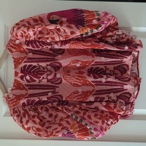 Pink Ainika Macaws Blouse